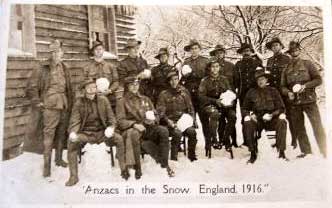 Anzacs in snow